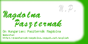 magdolna paszternak business card