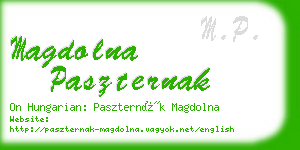 magdolna paszternak business card